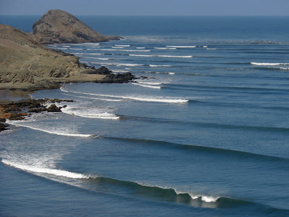 Surf coaching session at Chicama Boutique Hotel point break in northern Peru