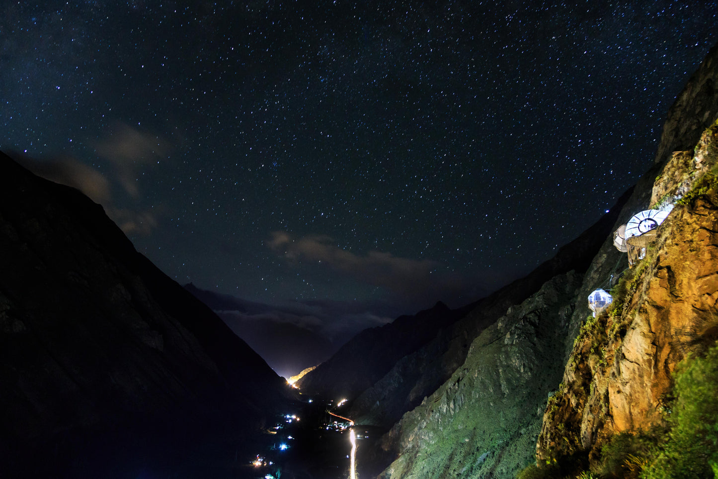 Sleep in a hanging glass pod above Cusco's Sacred Valley