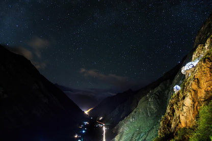 Sleep in a hanging glass pod above Cusco's Sacred Valley