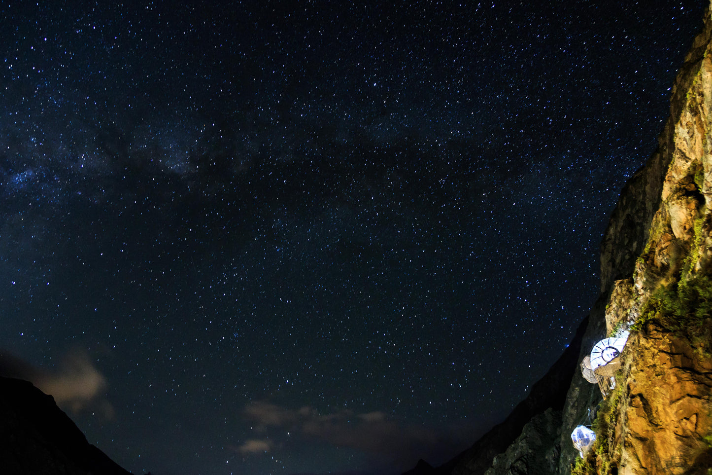 Sleep in a hanging glass pod above Cusco's Sacred Valley