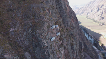 Sleep in a hanging glass pod above Cusco's Sacred Valley